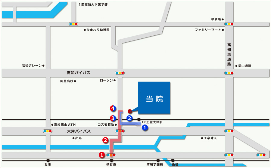 アクセスマップ 空港から車で